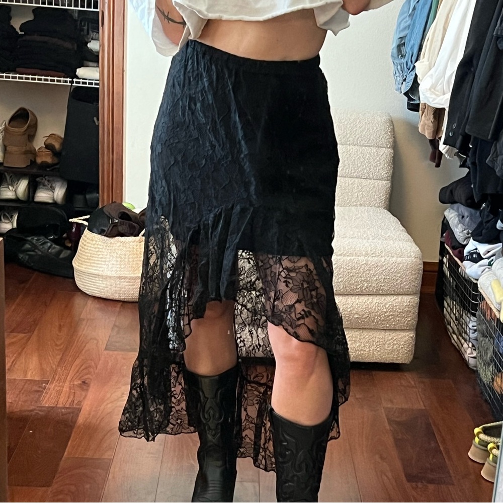 Black Lace Skirt - NWOT